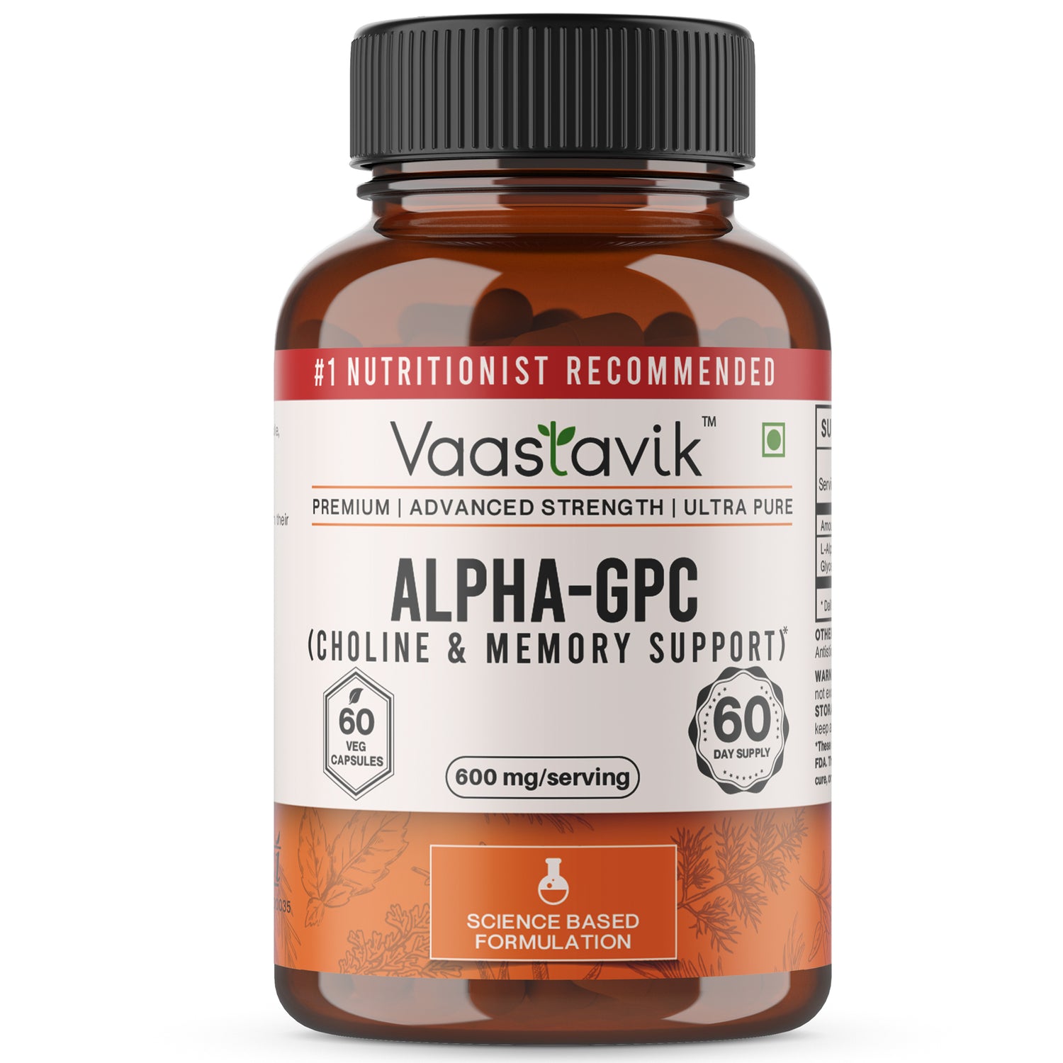 Vaastavik
Buy
Pure
Best
Organic
Natural
Buy now
Shop
sale
Online
Price
bulk
Manufacturer
Wholesaler
reviews
ratings
specifications
Free Shipping
Cash on delivery
India
Skin
Hair
Face
Alpha GPC Choline Supplement Capsules 600 mg
