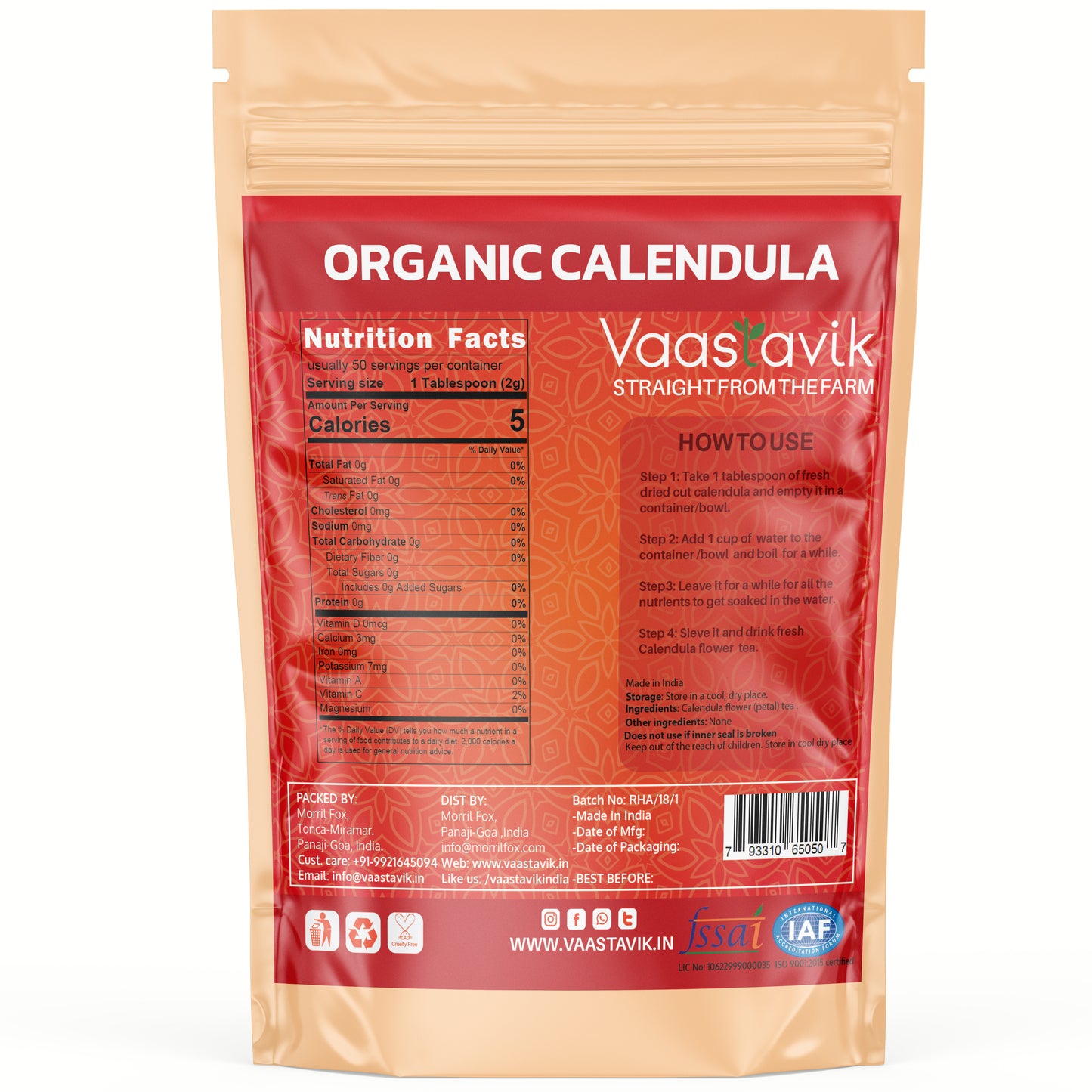Pure Calendula flower Tea 100 gm