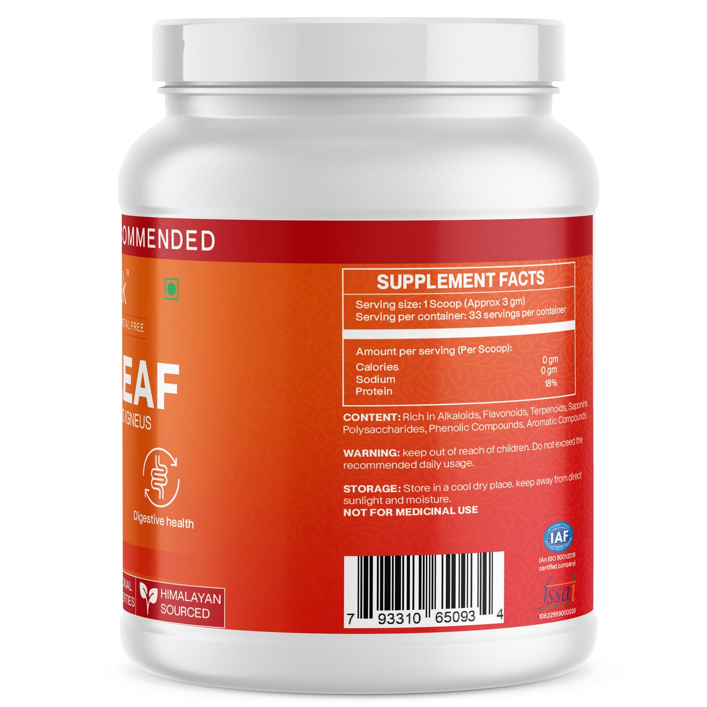 Insulin Leaf Costus Igneus Powder 100gm