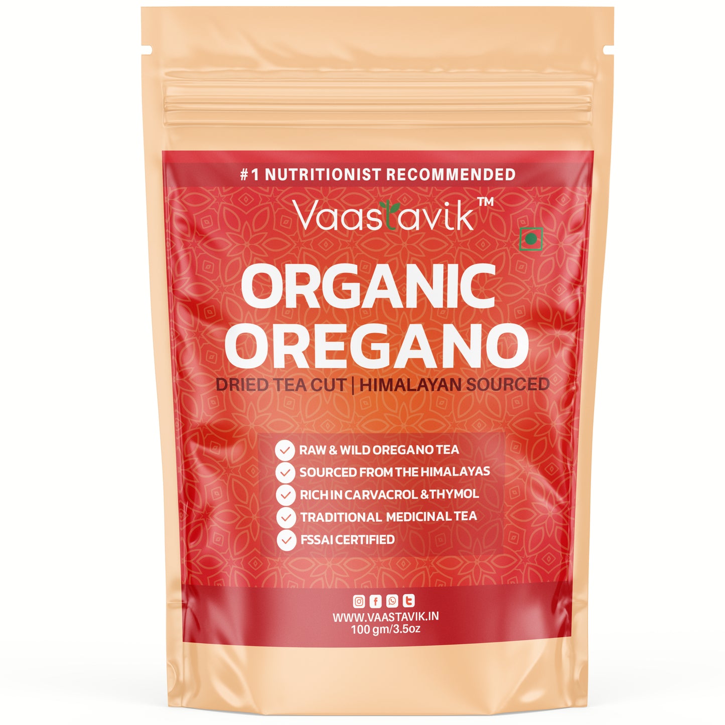 Vaastavik Pure Best Organic Natural Buy now Shop sale Online Price bulk Manufacturer Wholesaler reviews ratings specifications Free Shipping Cash on delivery India supplement Tea Pure Oregano Tea 100gm