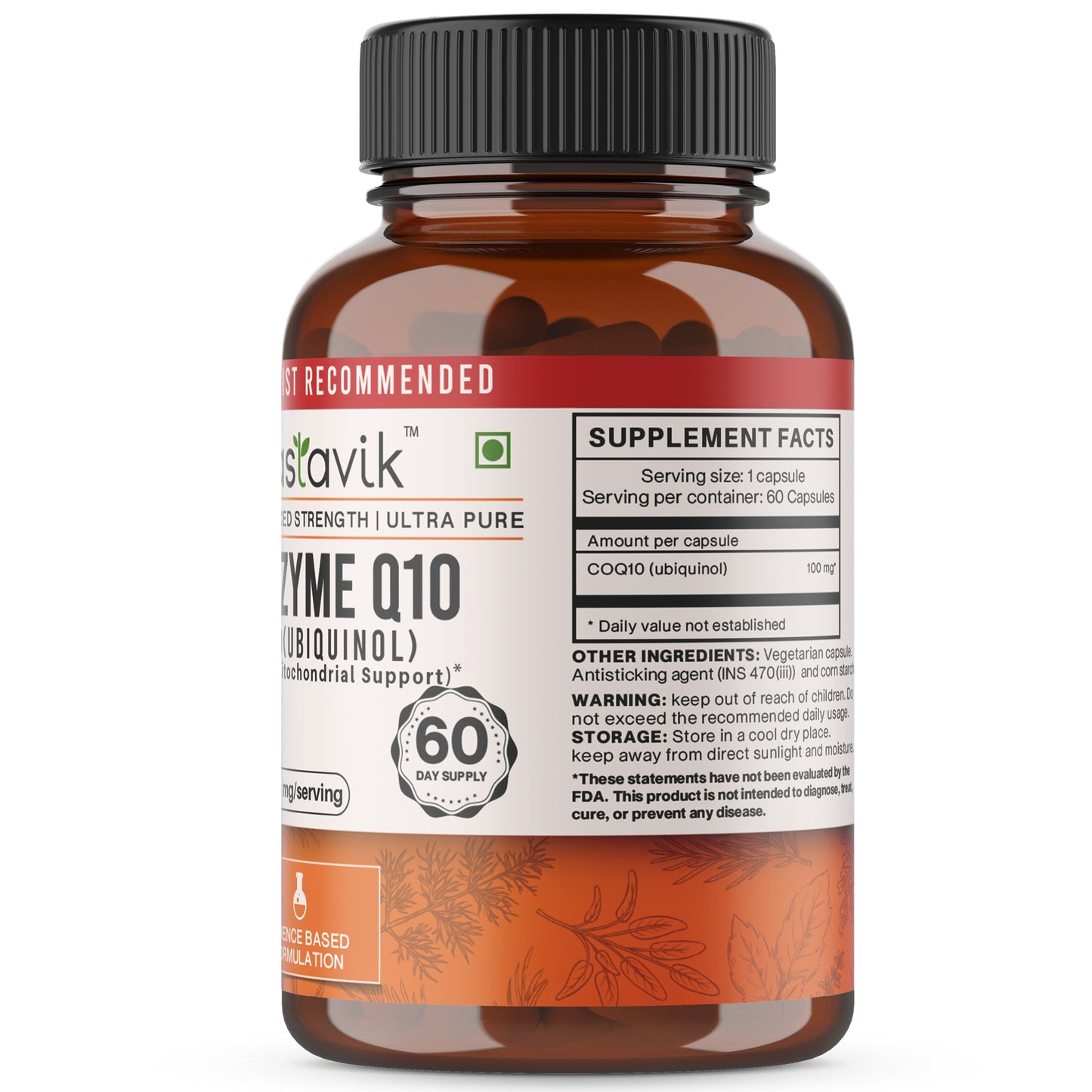 COQ10 Coenzyme q10 Ubiquinol Supplement - 200 mg 60 Capsules
