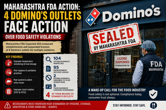 Maharashtra FDA Action: 4 Domino’s Outlets Face Licence Suspension