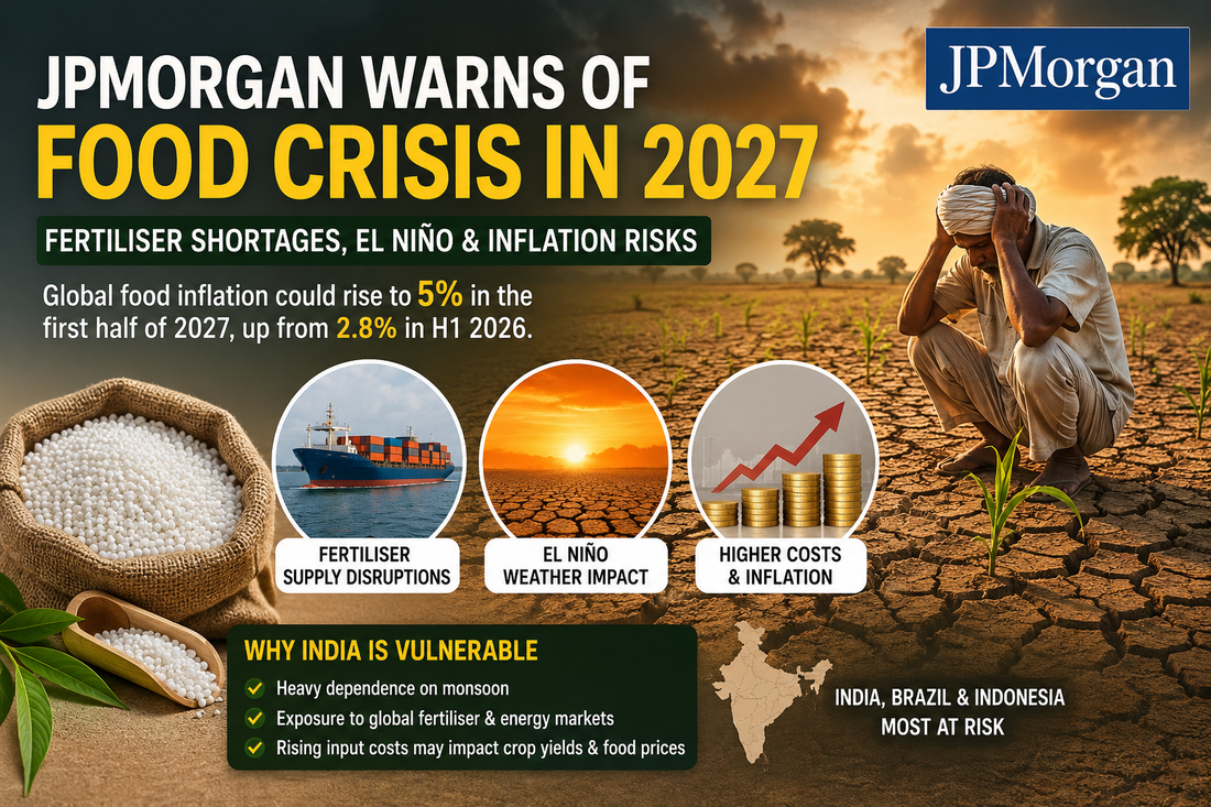JPMorgan Warns of Food Inflation in 2027: How El Niño and Fertiliser Shortages Could Hit India
