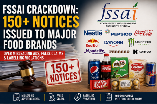 FSSAI Steps Up Food Safety Crackdown: Over 150 Notices Issued to Major Brands