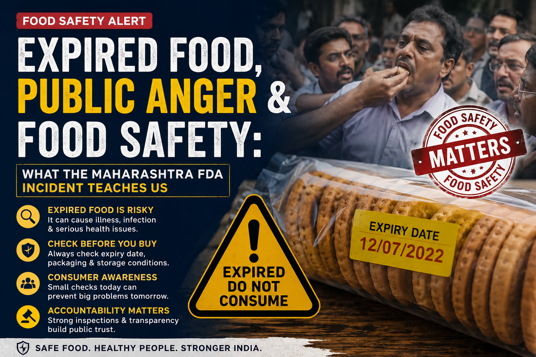 Expired Food, Public Anger & Food Safety: What the Maharashtra FDA Incident Teaches Us