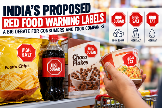 India’s Red Food Warning Labels: Why the Colour Is Becoming a Major Debate