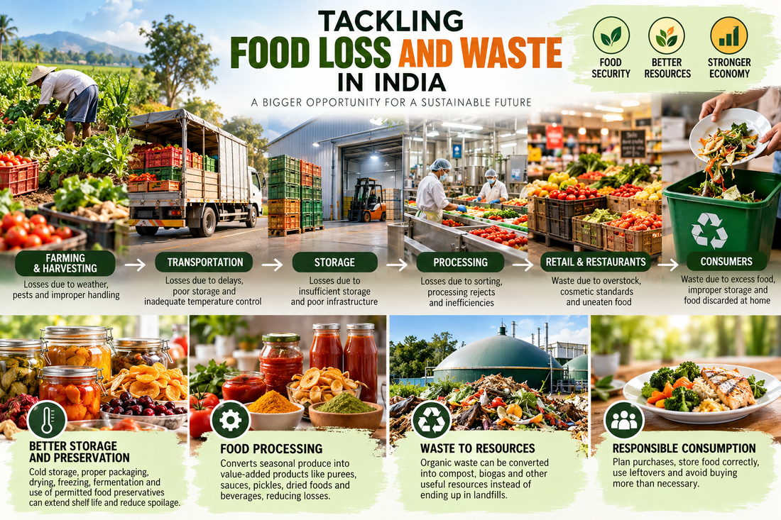 Food Loss and Waste in India: Challenges & Solutions