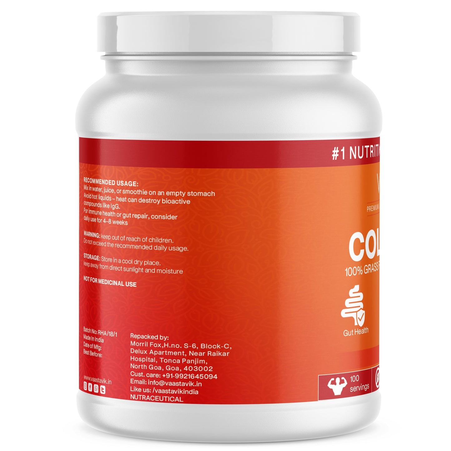 Bovine Colostrum Powder 43% IgG 200 gm