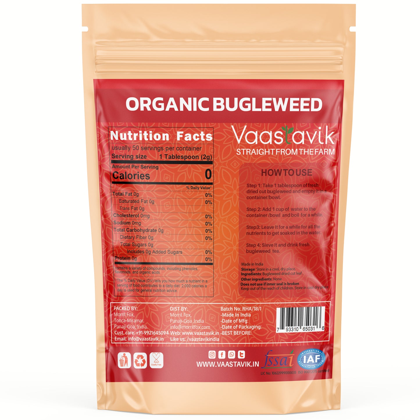 Bugleweed Loose Leaf Herbal Tea 100gm