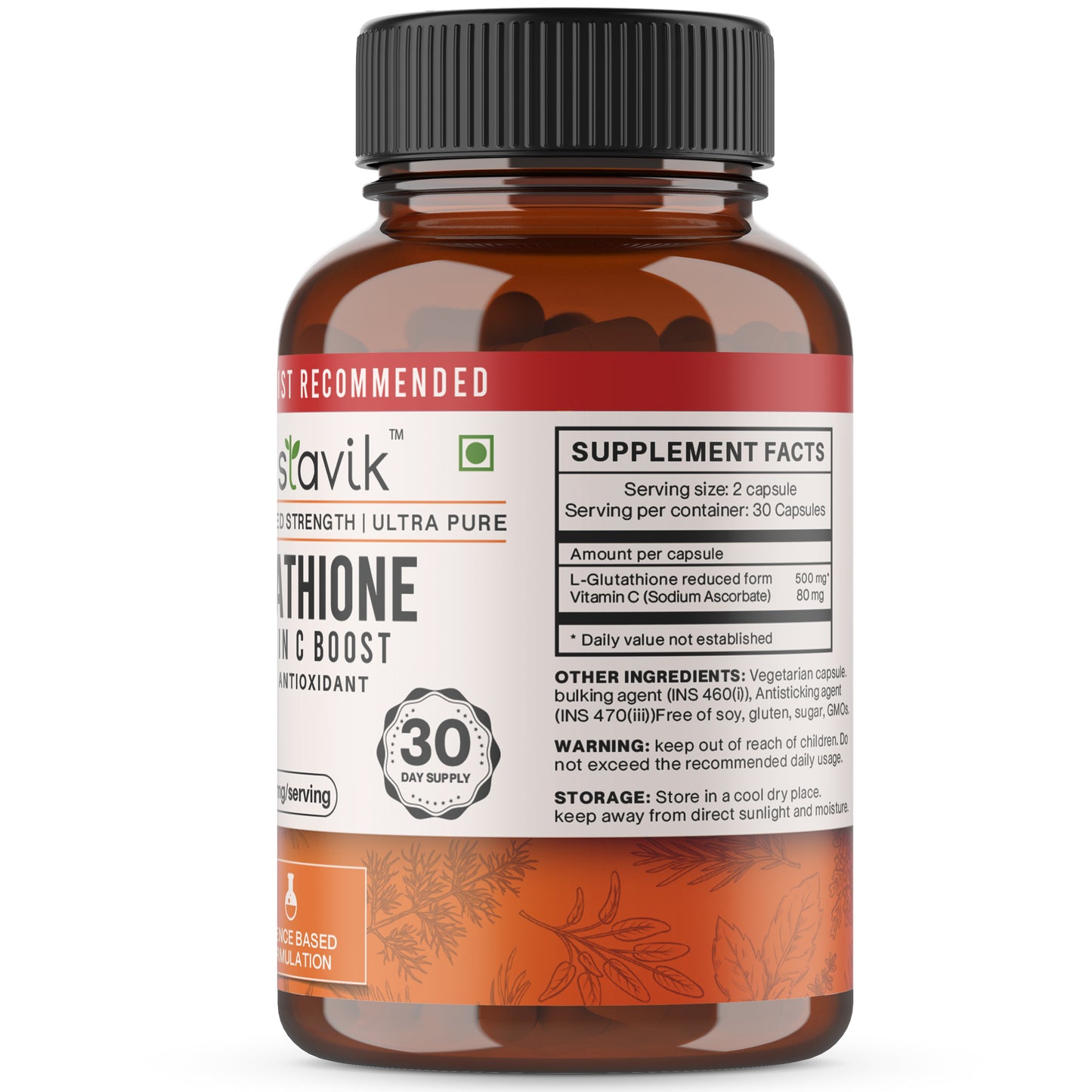 Glutathione Supplements 500 mg 60 capsules