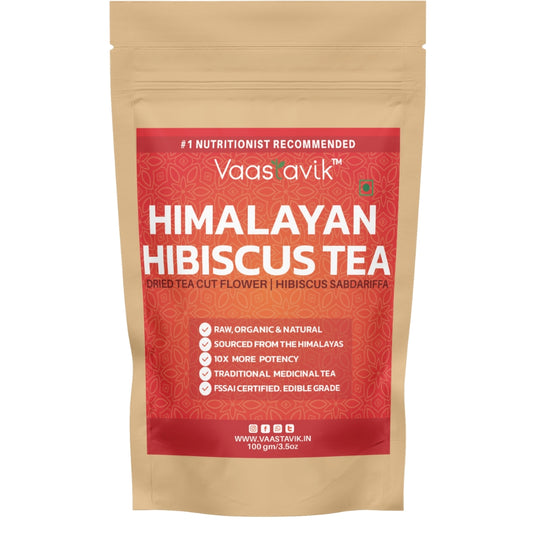 Himalayan Sourced Ayurvedic Hibiscus Flower Herbal Tea 100gm