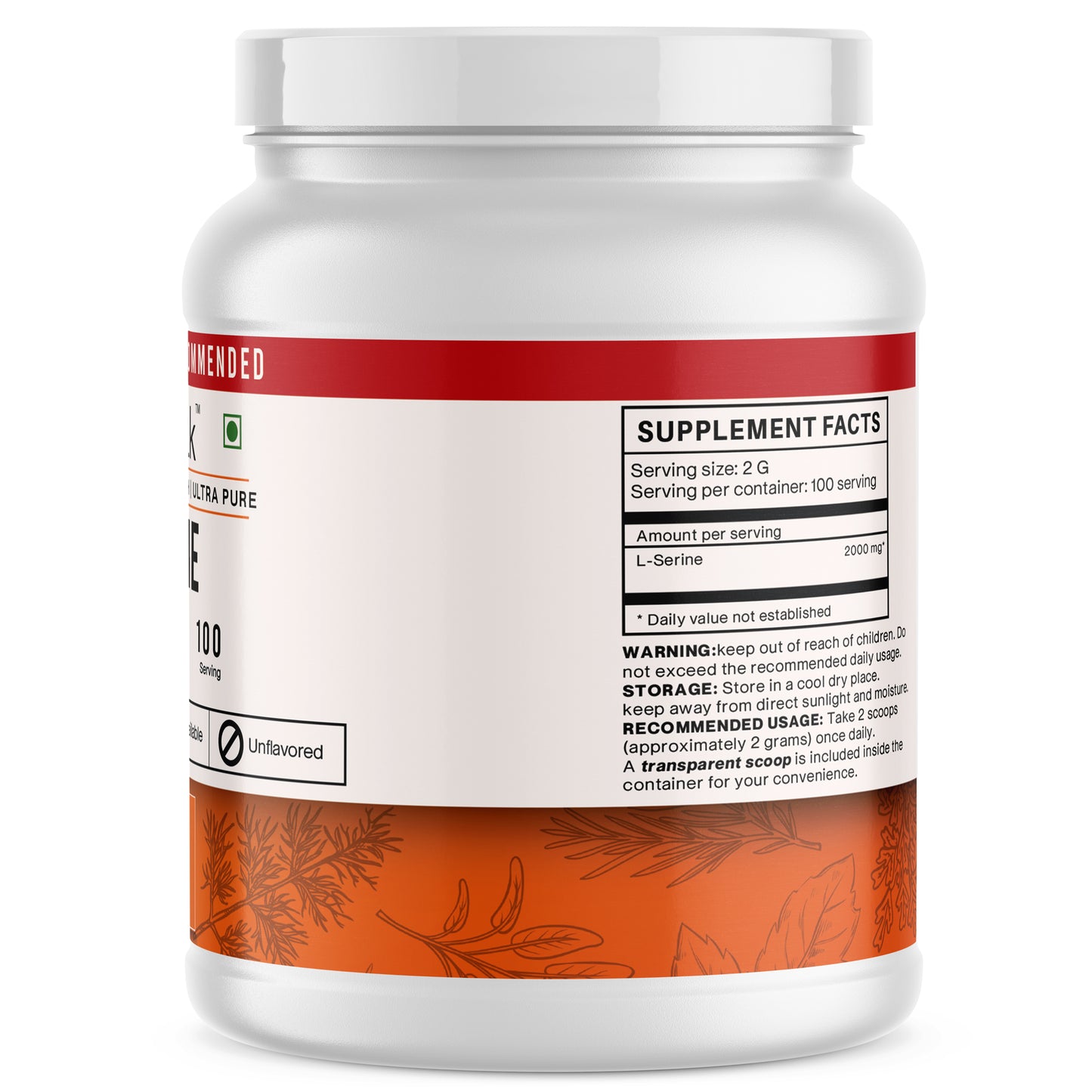 L-Serine Powder Supplement 200 gm