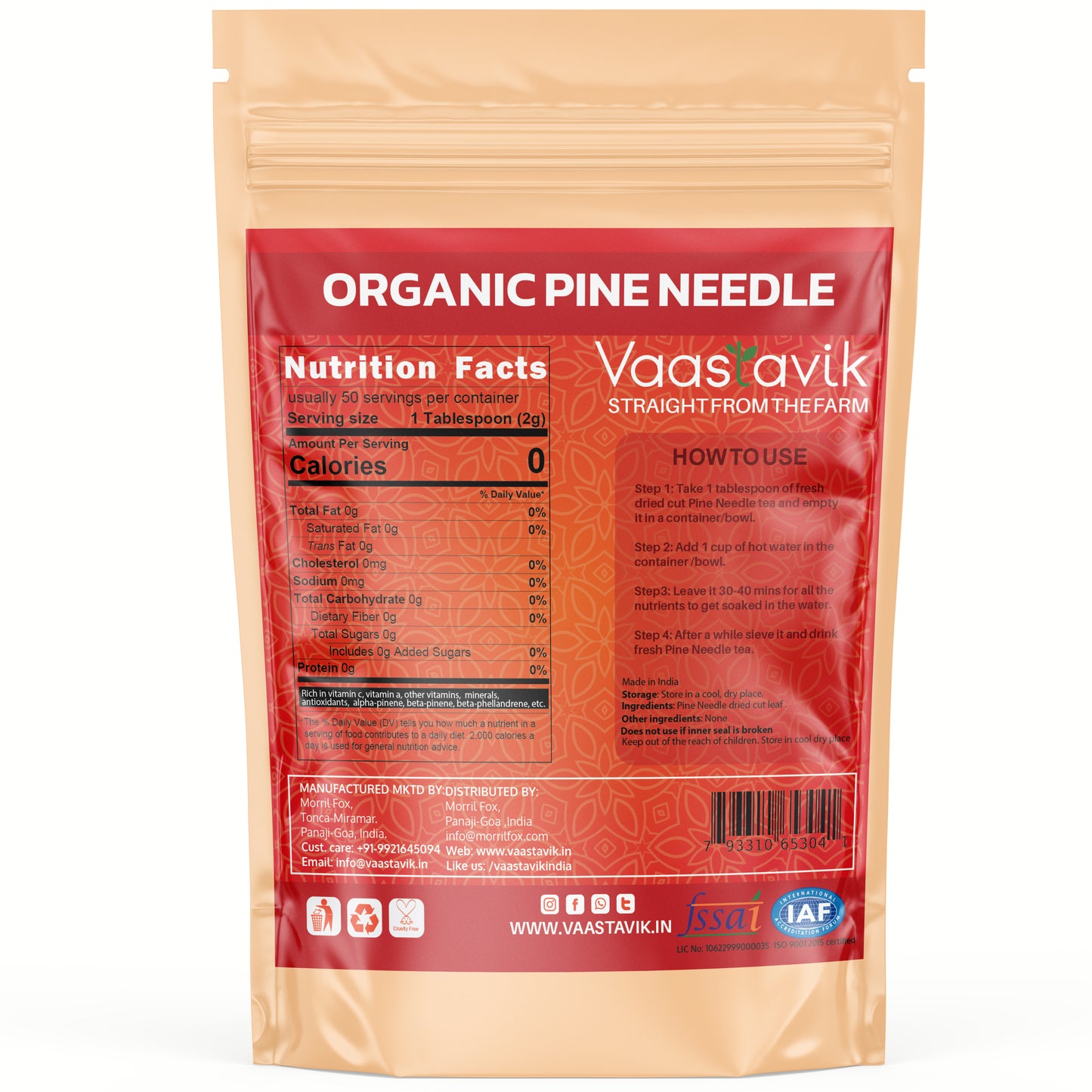 Organic Pine Needle Tea 100gm
