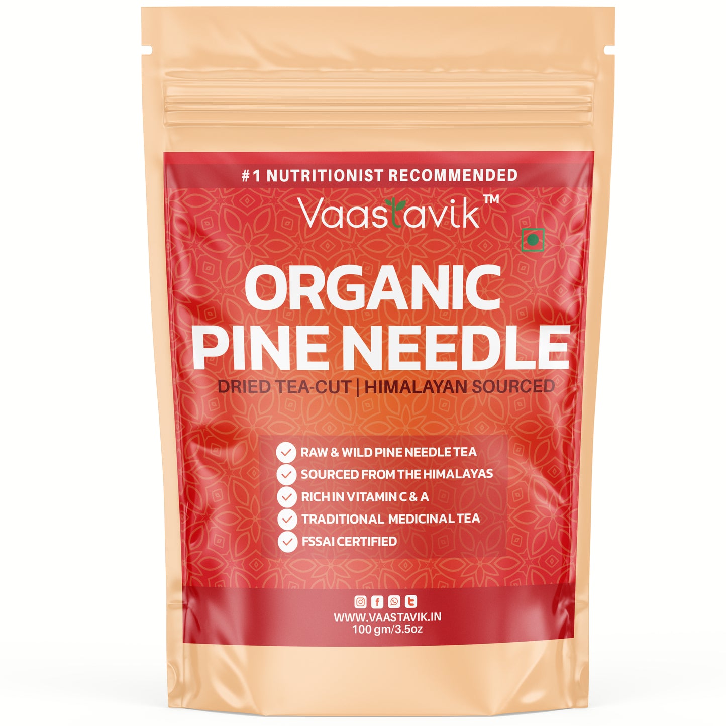 Vaastavik Pure  Best  Organic  Natural Buy now Shop sale Online Price bulk Manufacturer  Wholesaler  reviews ratings specifications Free Shipping Cash on delivery India supplement Tea Organic Pine Needle Tea 100gm