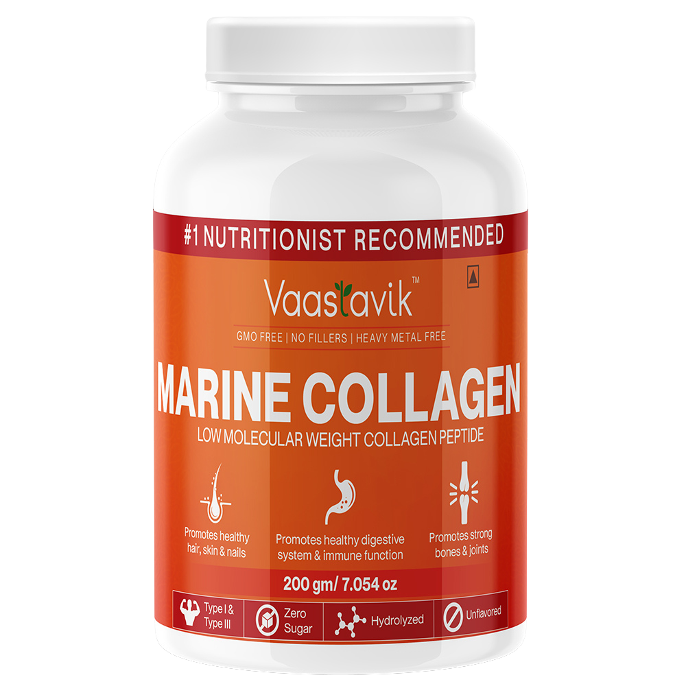 Marine Collagen Powder Hydrolyzed Collagen Peptides 200 gms