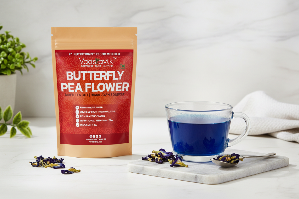 Butterfly Pea Flower Tea Lifestyle Shot