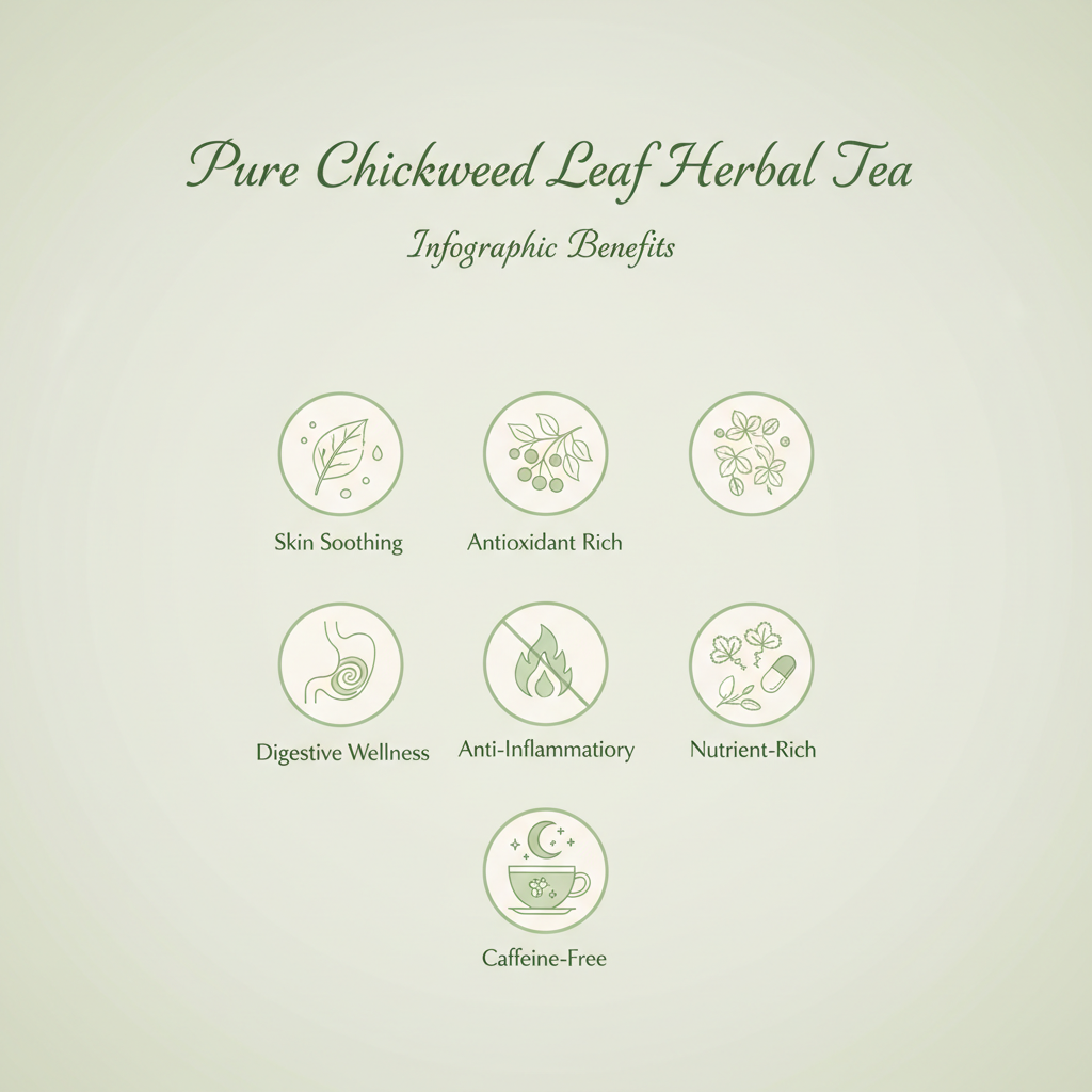Chickweed Tea Benefits Infographic