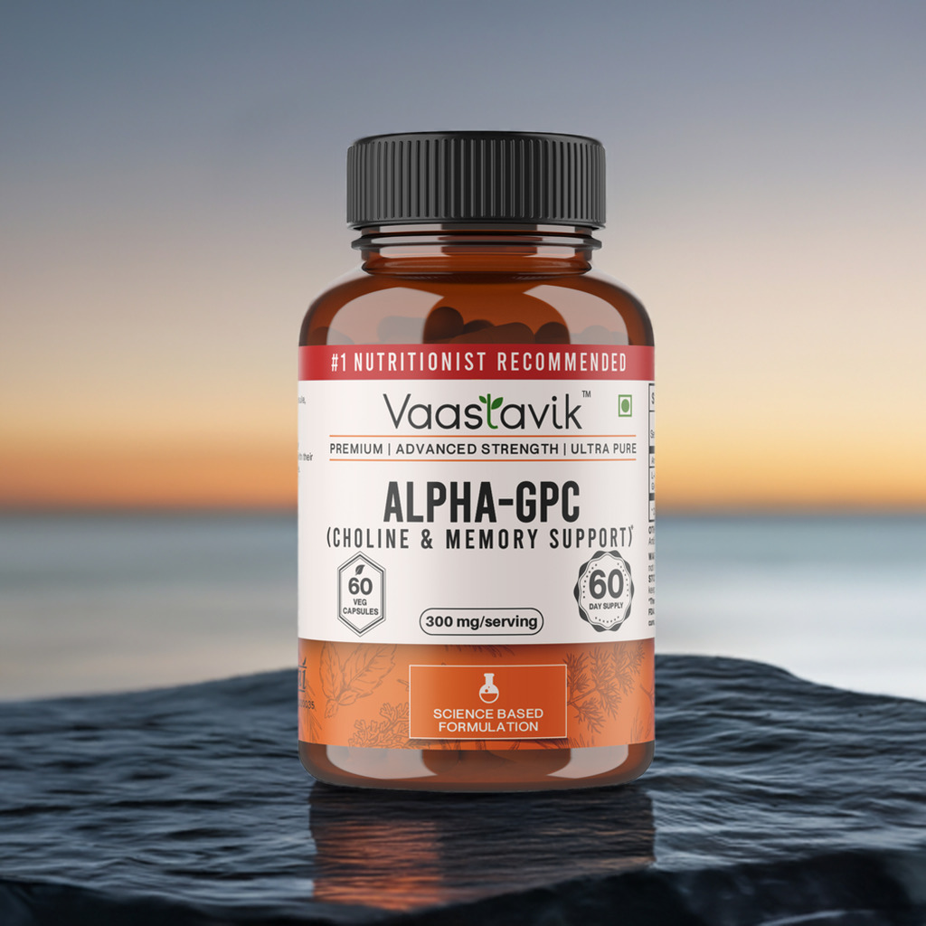 Alpha GPC Choline Supplement Capsules 300 mg