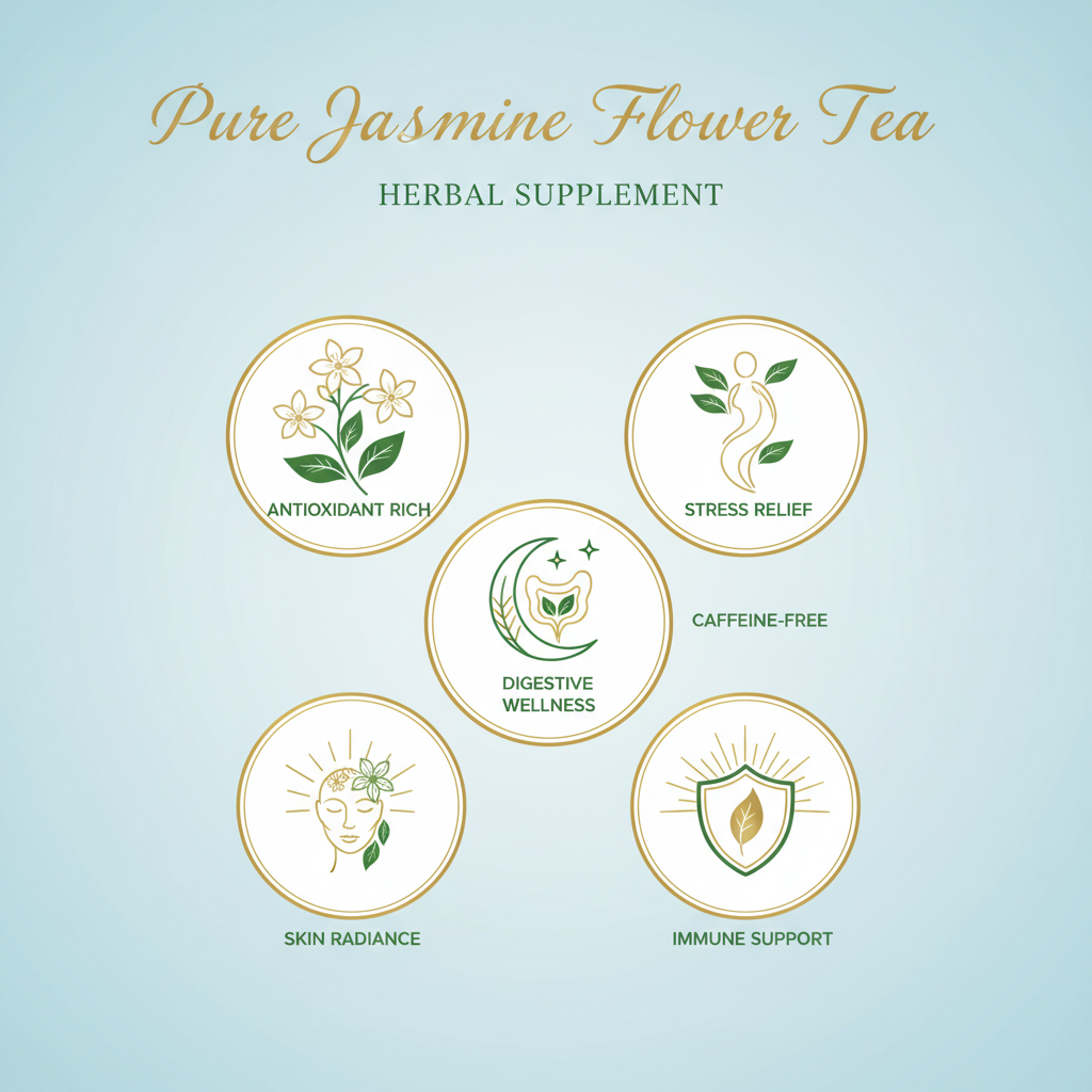 Jasmine Tea Benefits Infographic