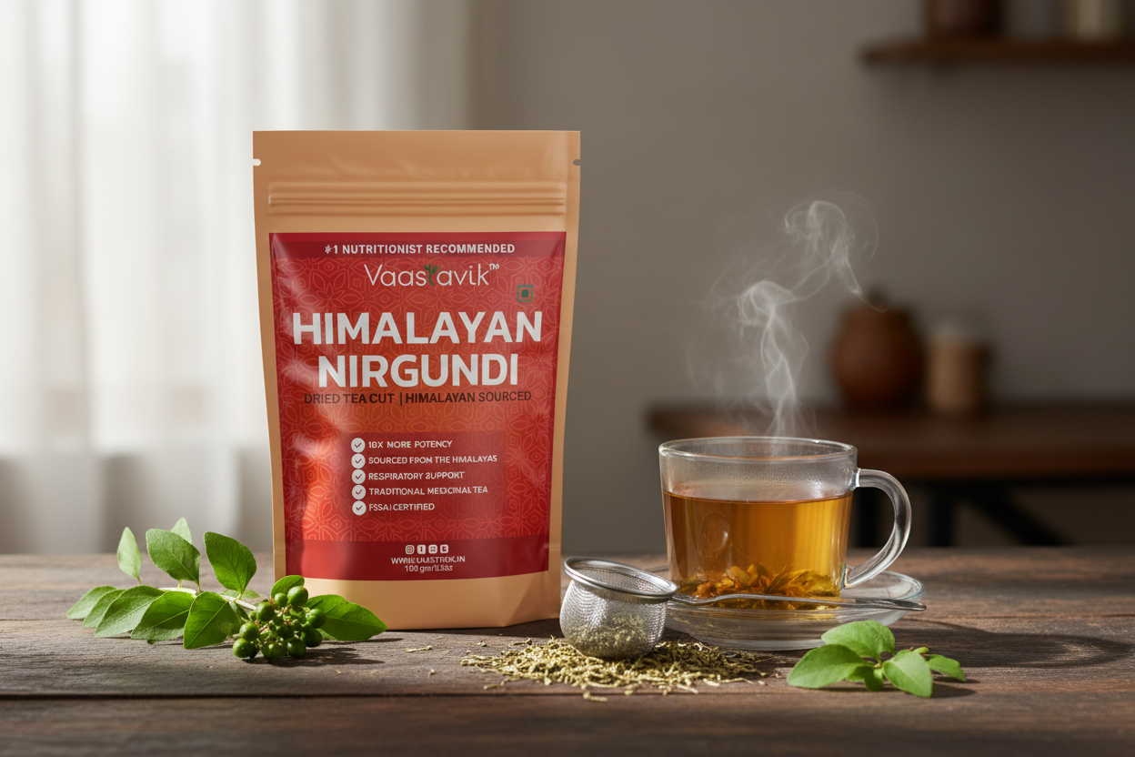 Nirgundi Tea Lifestyle Shot