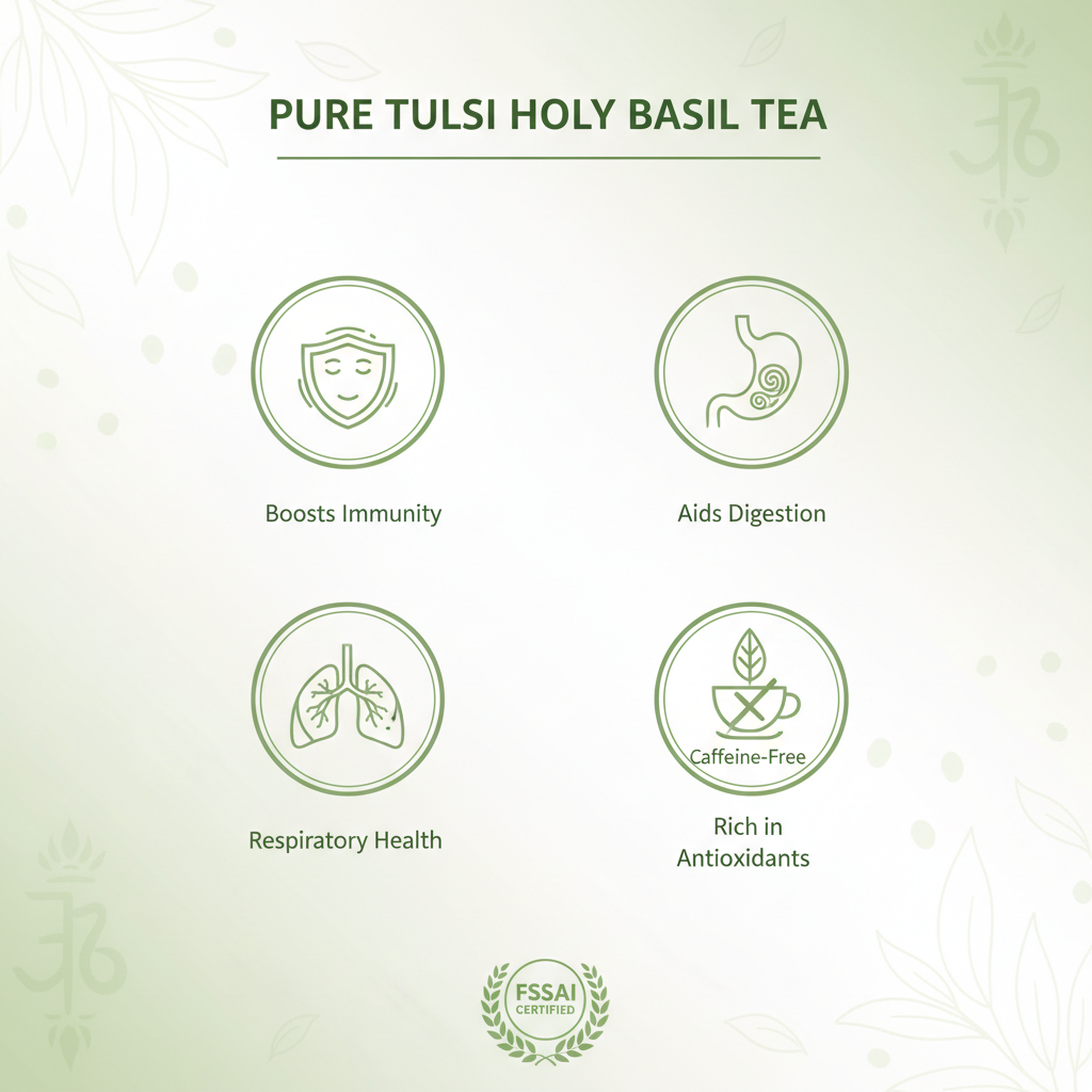 Tulsi Tea Benefits Infographic