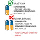 Vaastavik Lakadong Turmeric Curcumin 95% Curcuminoids With Black Pepper Extract Capsules Supplements 800mg