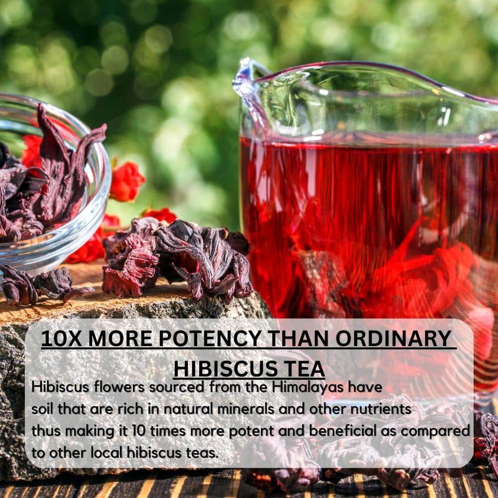 Himalayan Sourced Ayurvedic Hibiscus Flower Herbal Tea 100gm