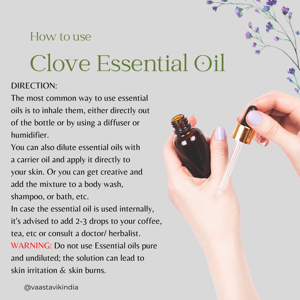 Clove Essential Oil 30ml Pure Grade